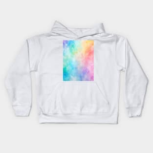 Pastel Colors Abstract Watercolor Pattern Kids Hoodie